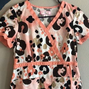 Koi scrub top
